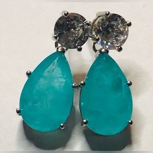 Simulated neon earrings